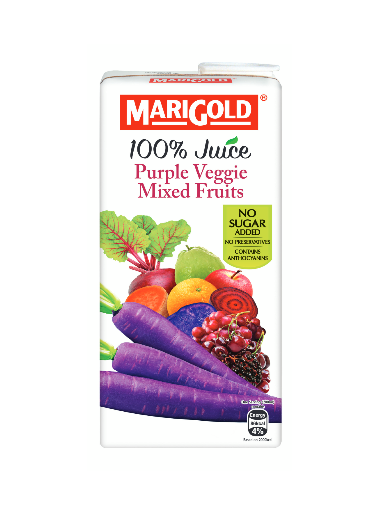 MARIGOLD 100% JUICE PURPLE VEGGIE 1L