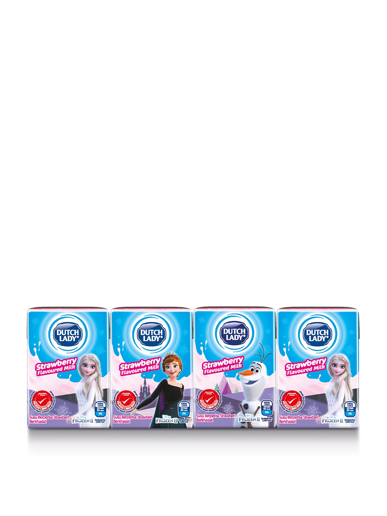 DUTCH LADY UHT MILKY FROZEN STRAW 4X125ML