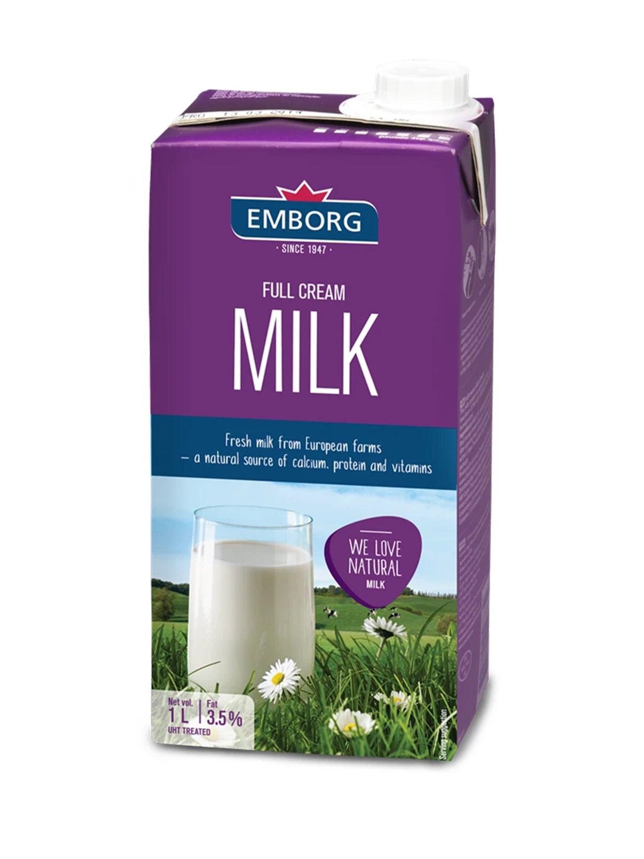 EMBORG UHT MILK FULL CREAM 1L