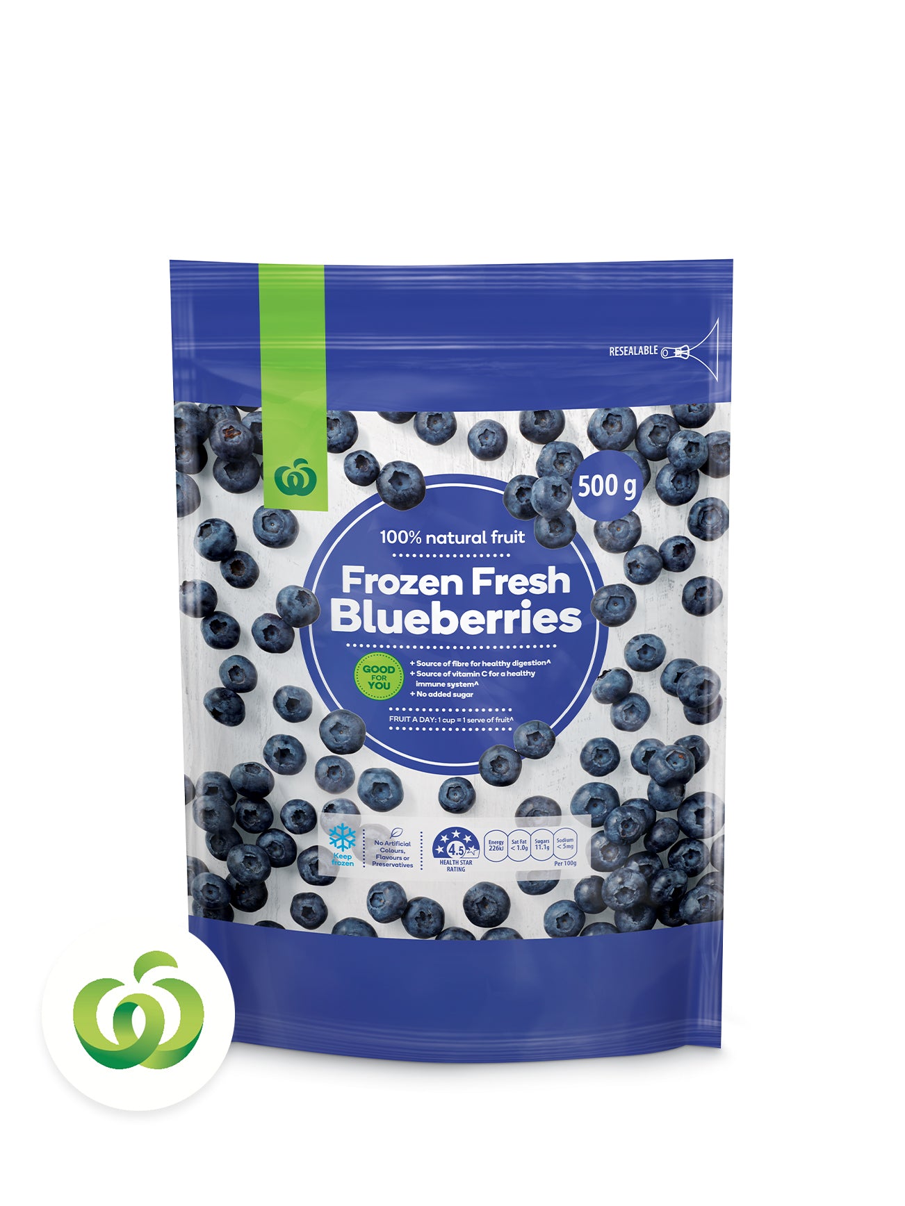 WOOLWORTHS BLUEBERRIES 500G