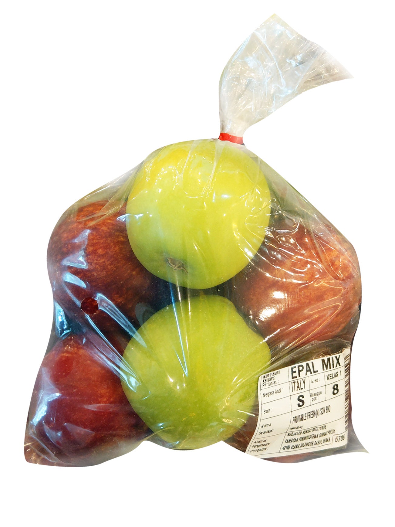 MIX GREEN AND RED  APPLE 8S PKT