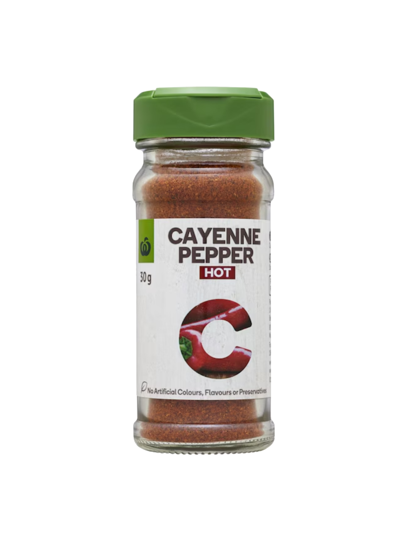 WOOLWORTHS CAYENNE PEPPER HOT 30G
